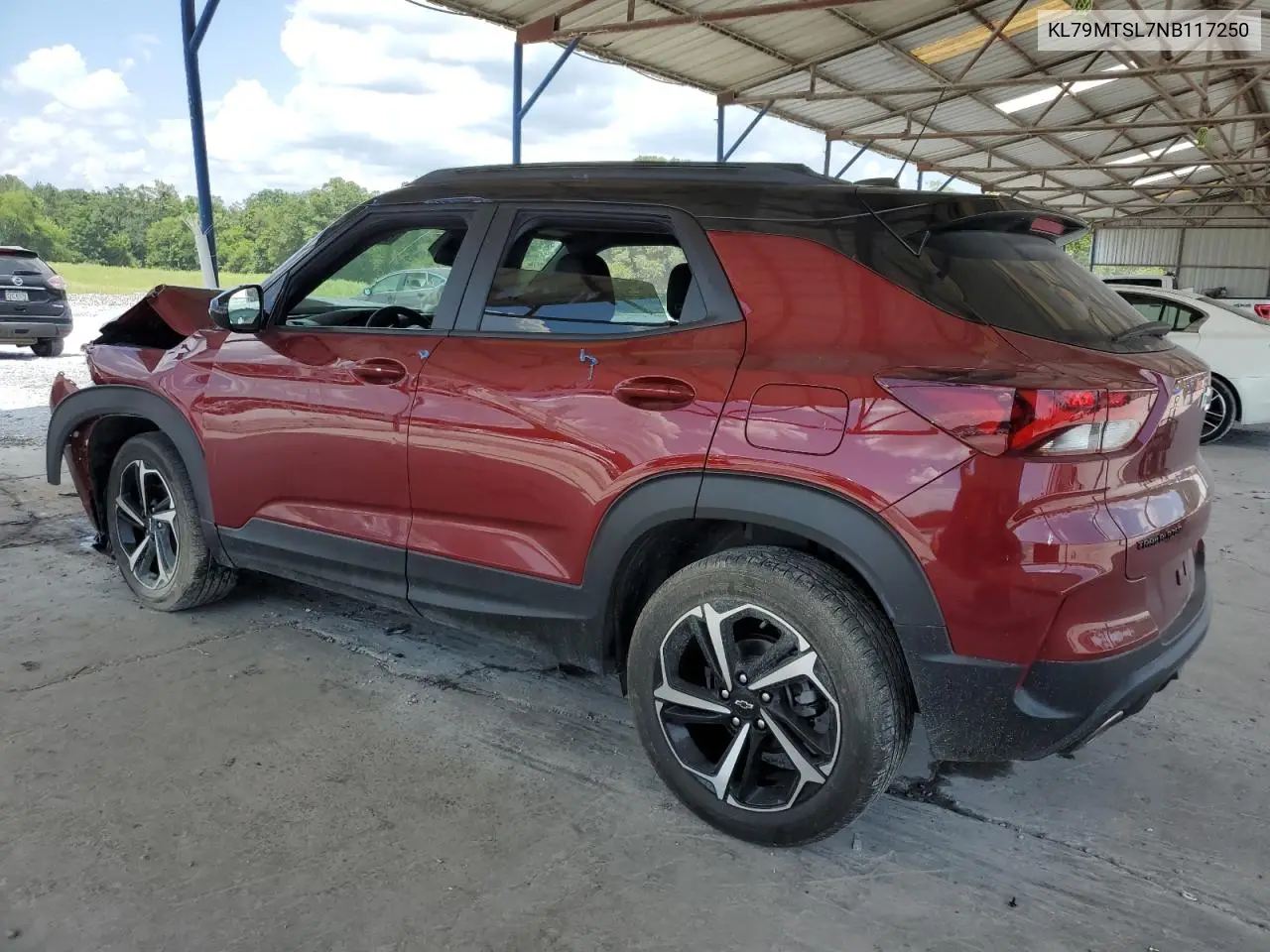 2022 Chevrolet Trailblazer Rs VIN: KL79MTSL7NB117250 Lot: 64067785