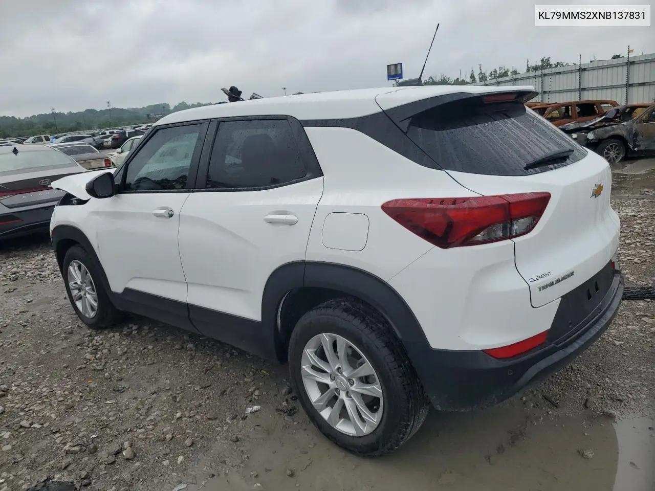 2022 Chevrolet Trailblazer Ls VIN: KL79MMS2XNB137831 Lot: 65131815