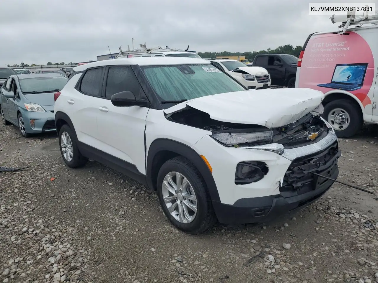2022 Chevrolet Trailblazer Ls VIN: KL79MMS2XNB137831 Lot: 65131815