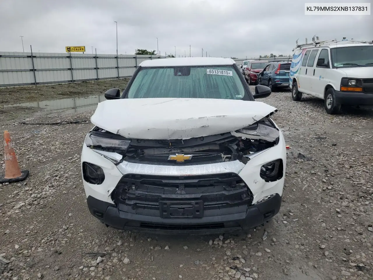 2022 Chevrolet Trailblazer Ls VIN: KL79MMS2XNB137831 Lot: 65131815