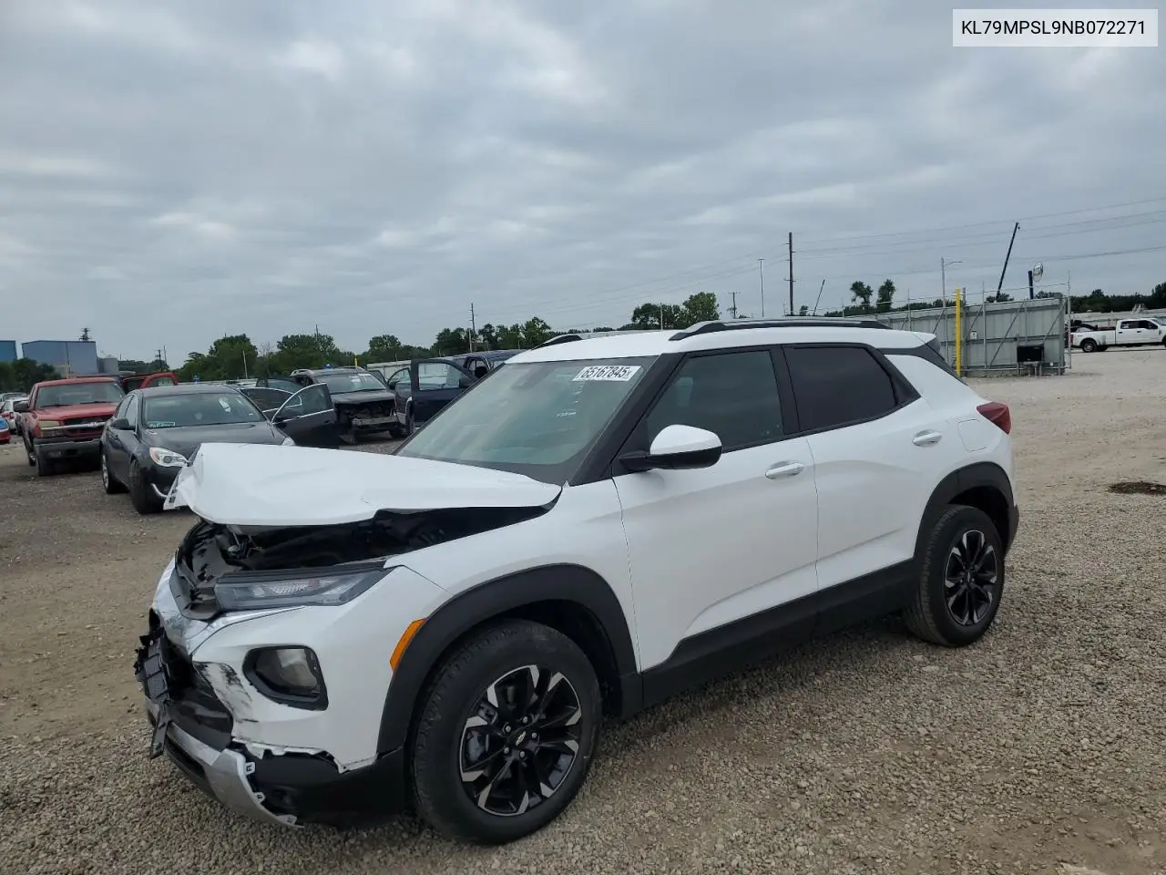 2022 Chevrolet Trailblazer Lt VIN: KL79MPSL9NB072271 Lot: 65167845