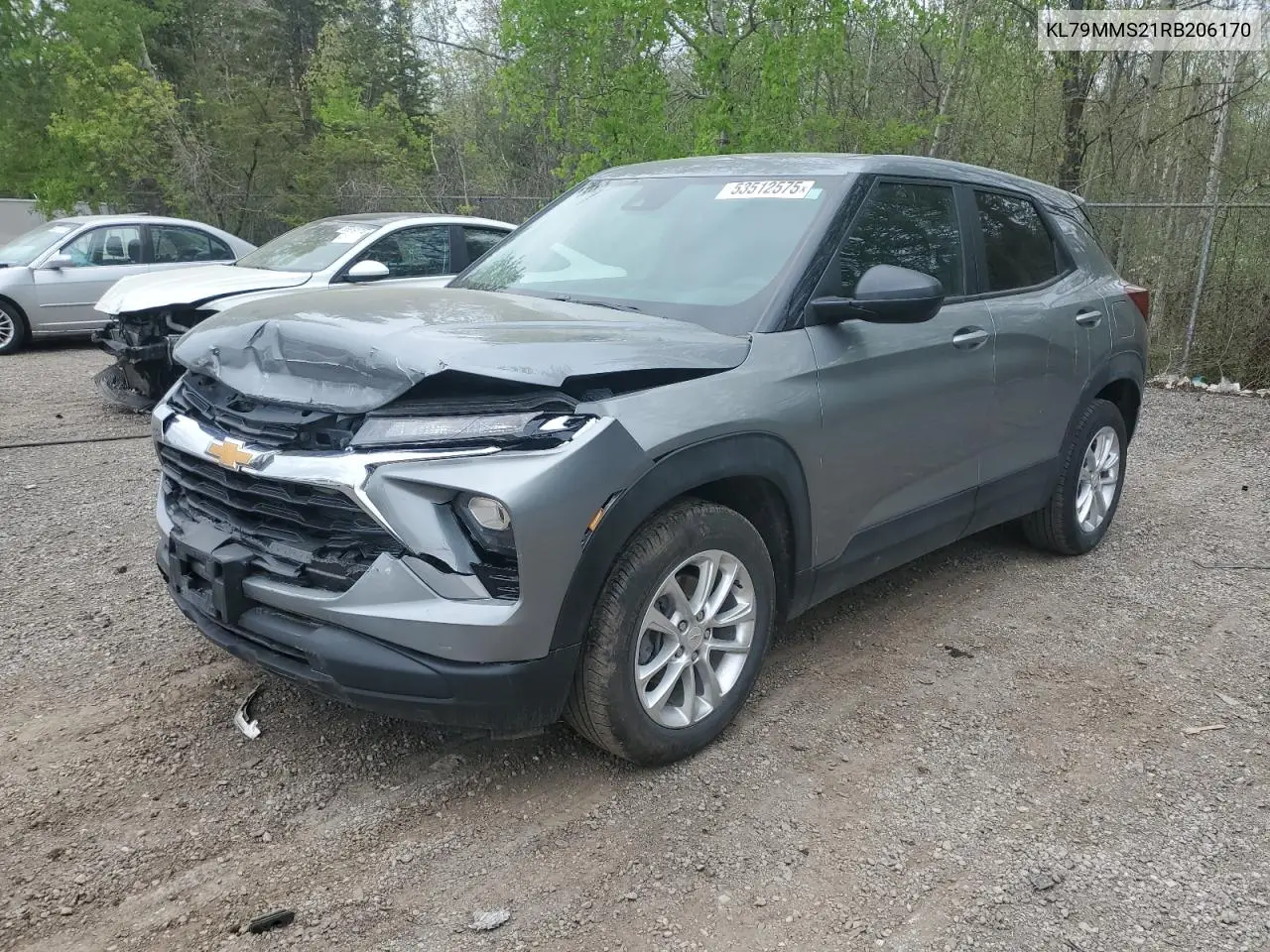 2024 Chevrolet Trailblazer Ls VIN: KL79MMS21RB206170 Lot: 53512575