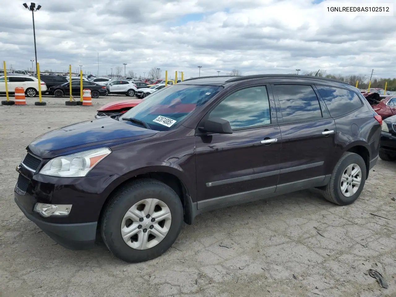 2010 Chevrolet Traverse Ls VIN: 1GNLREED8AS102512 Lot: 52874085