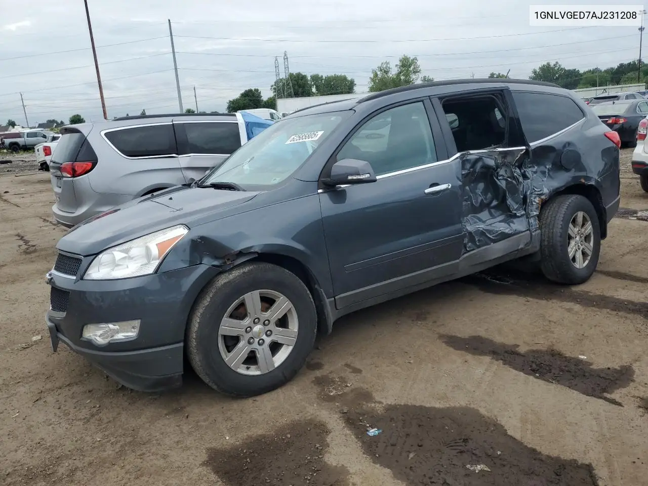 2010 Chevrolet Traverse Lt VIN: 1GNLVGED7AJ231208 Lot: 62585805