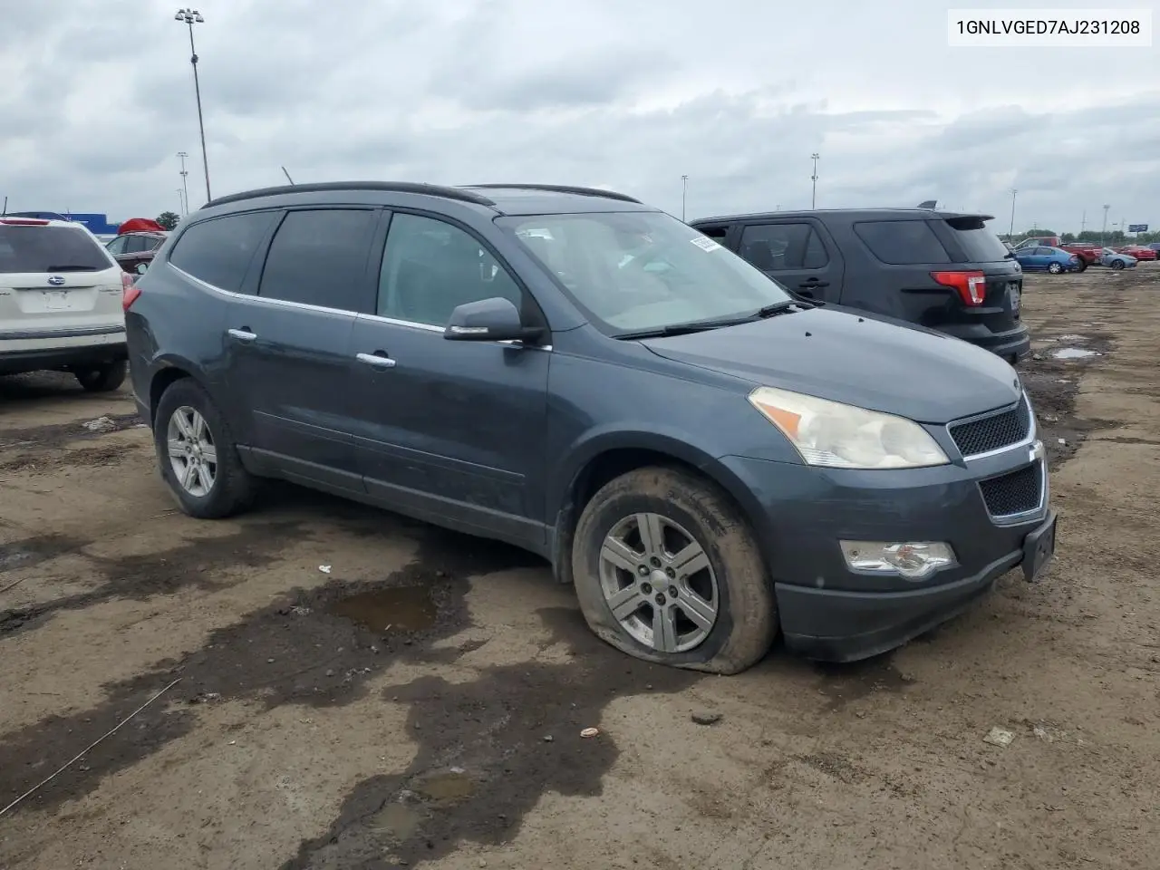 2010 Chevrolet Traverse Lt VIN: 1GNLVGED7AJ231208 Lot: 62585805