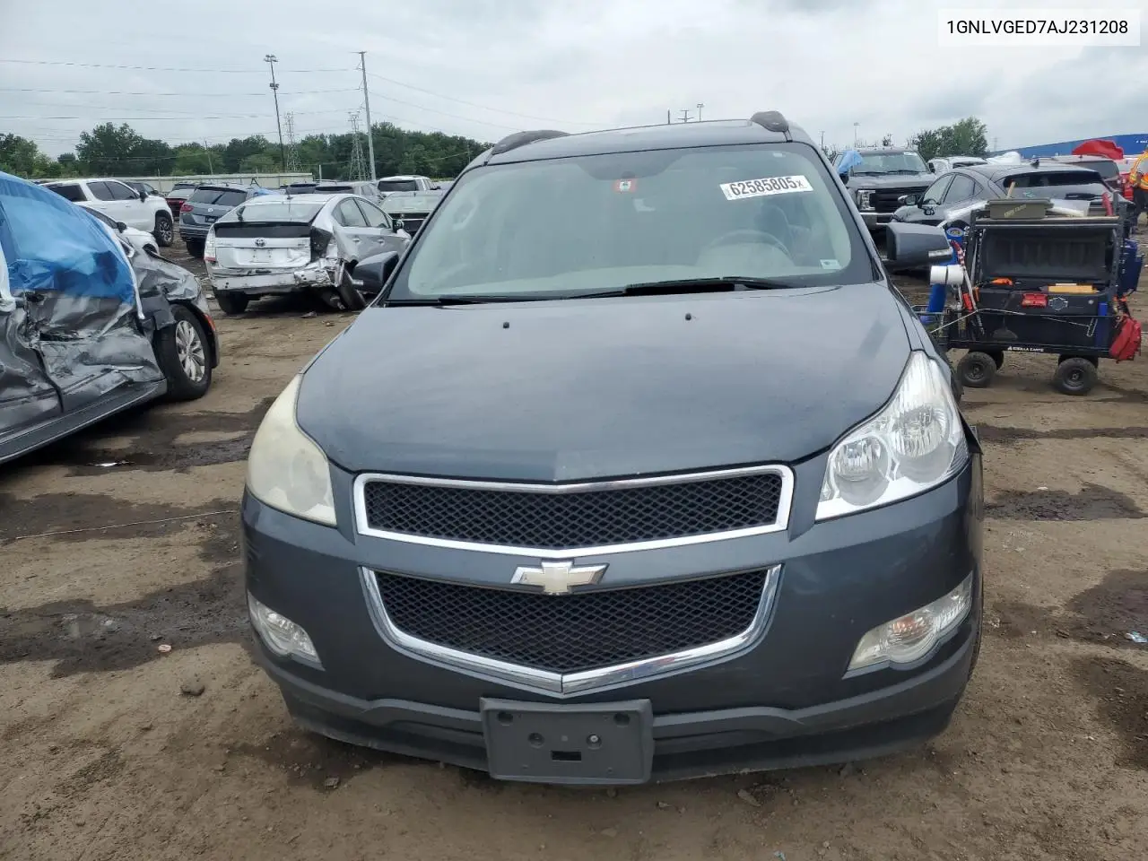 2010 Chevrolet Traverse Lt VIN: 1GNLVGED7AJ231208 Lot: 62585805