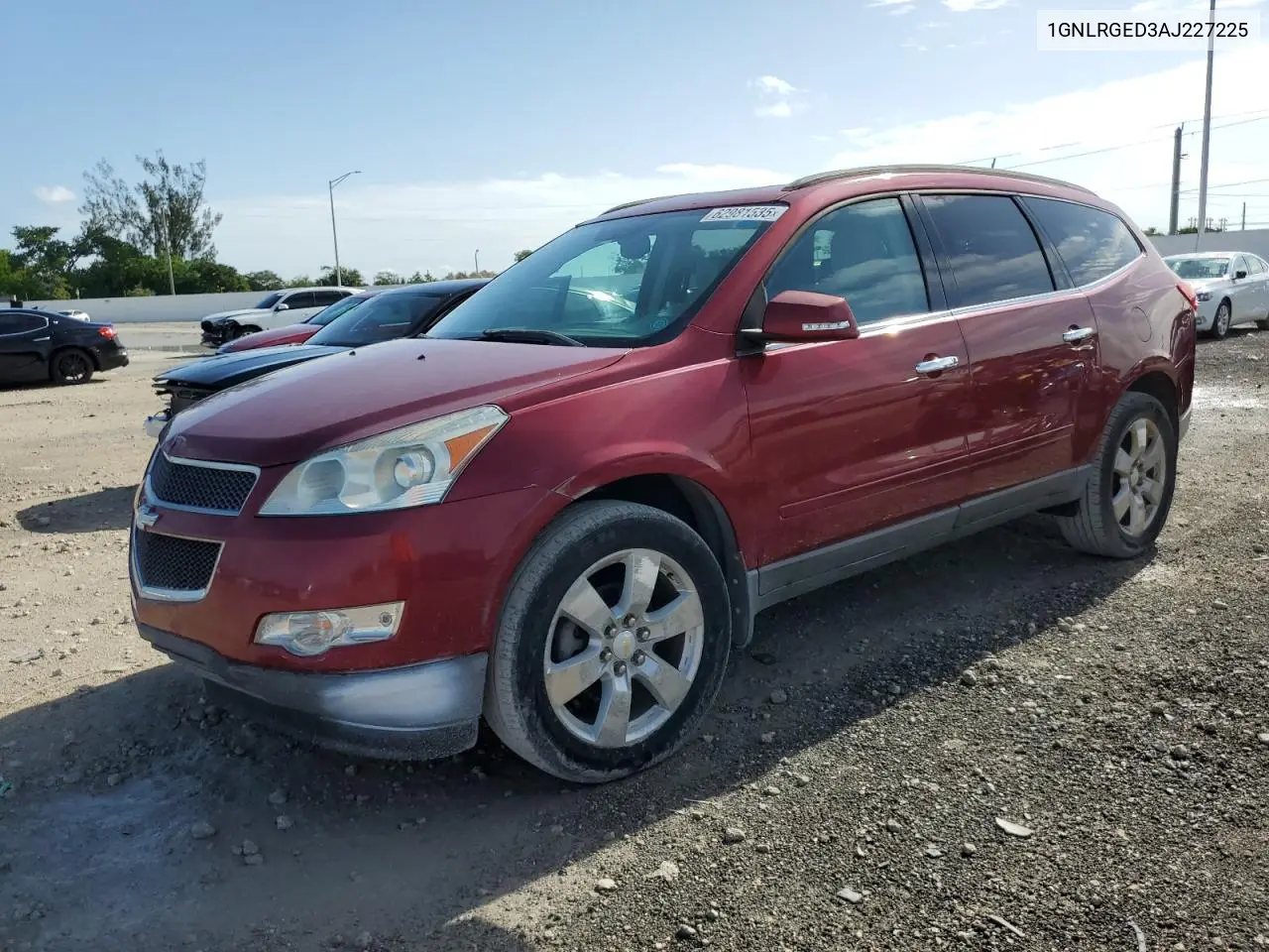 2010 Chevrolet Traverse Lt VIN: 1GNLRGED3AJ227225 Lot: 62981535