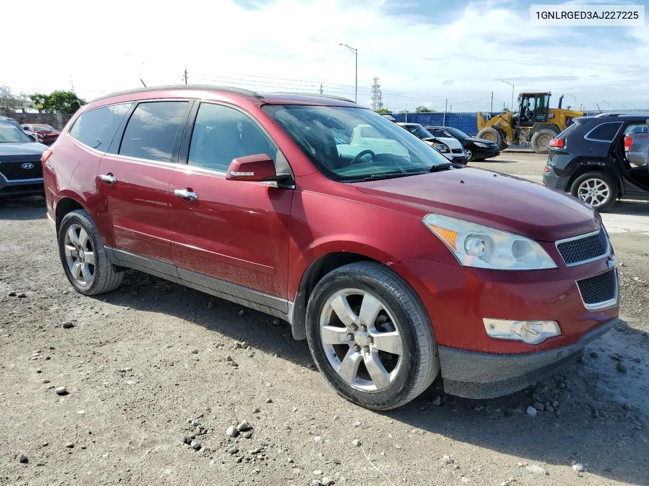 2010 Chevrolet Traverse Lt VIN: 1GNLRGED3AJ227225 Lot: 62981535