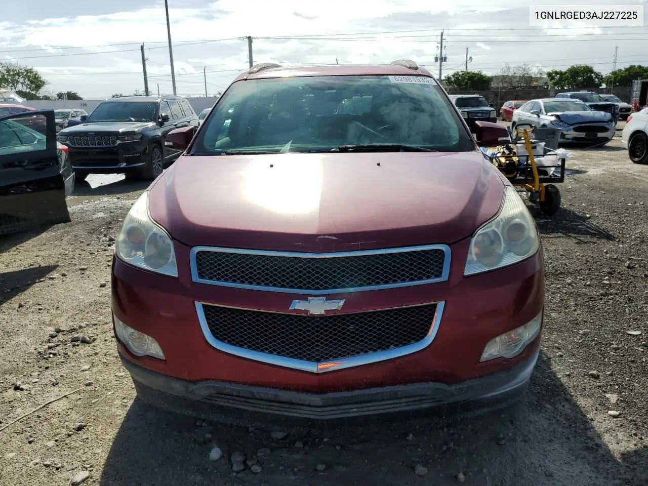 2010 Chevrolet Traverse Lt VIN: 1GNLRGED3AJ227225 Lot: 62981535