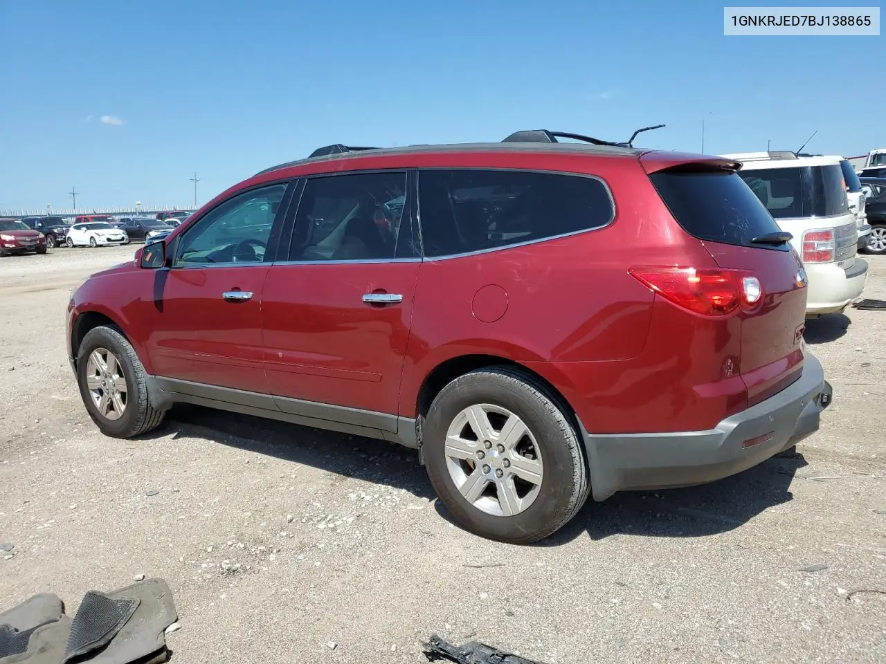 2011 Chevrolet Traverse Lt VIN: 1GNKRJED7BJ138865 Lot: 62549155
