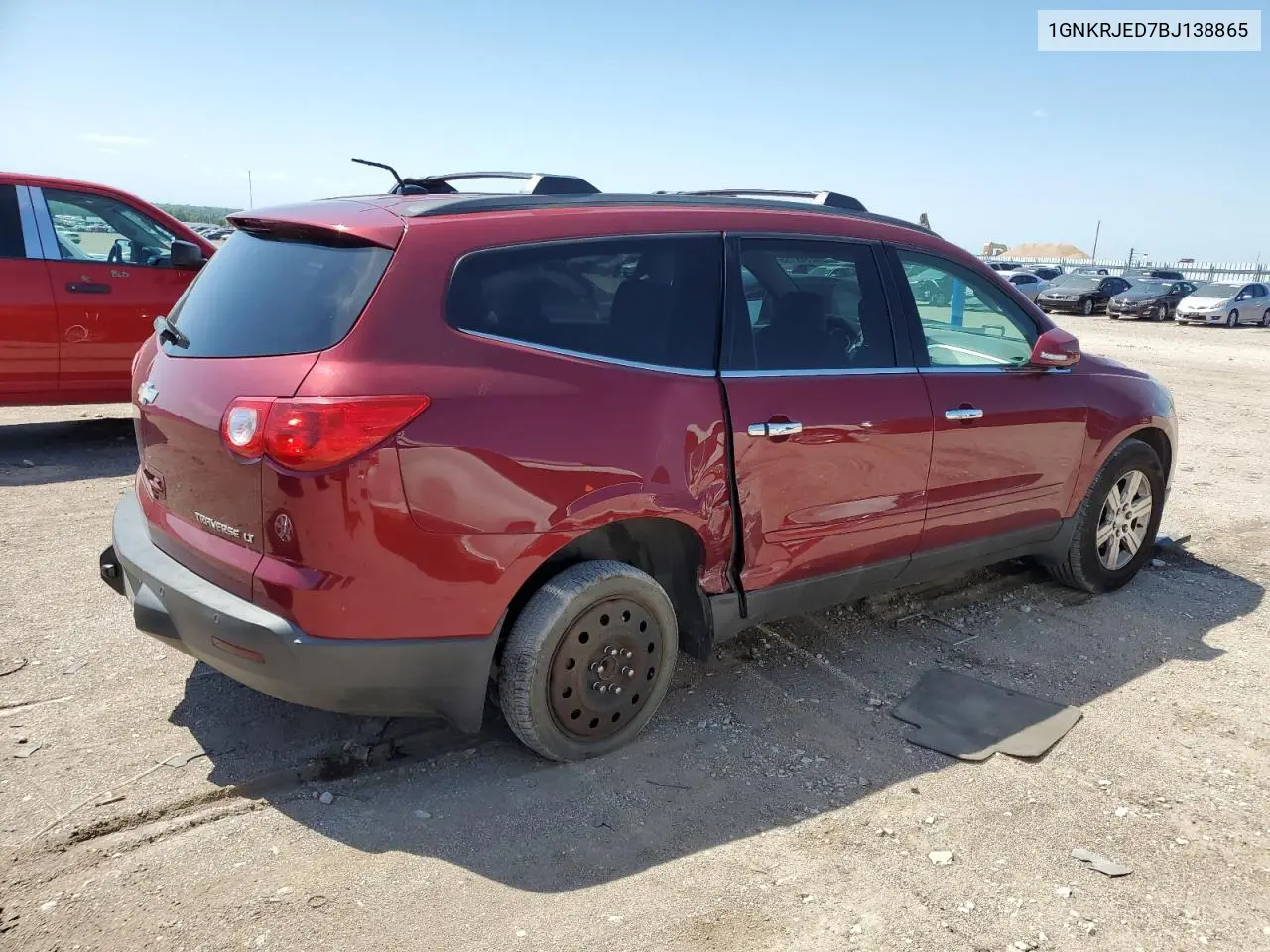 2011 Chevrolet Traverse Lt VIN: 1GNKRJED7BJ138865 Lot: 62549155