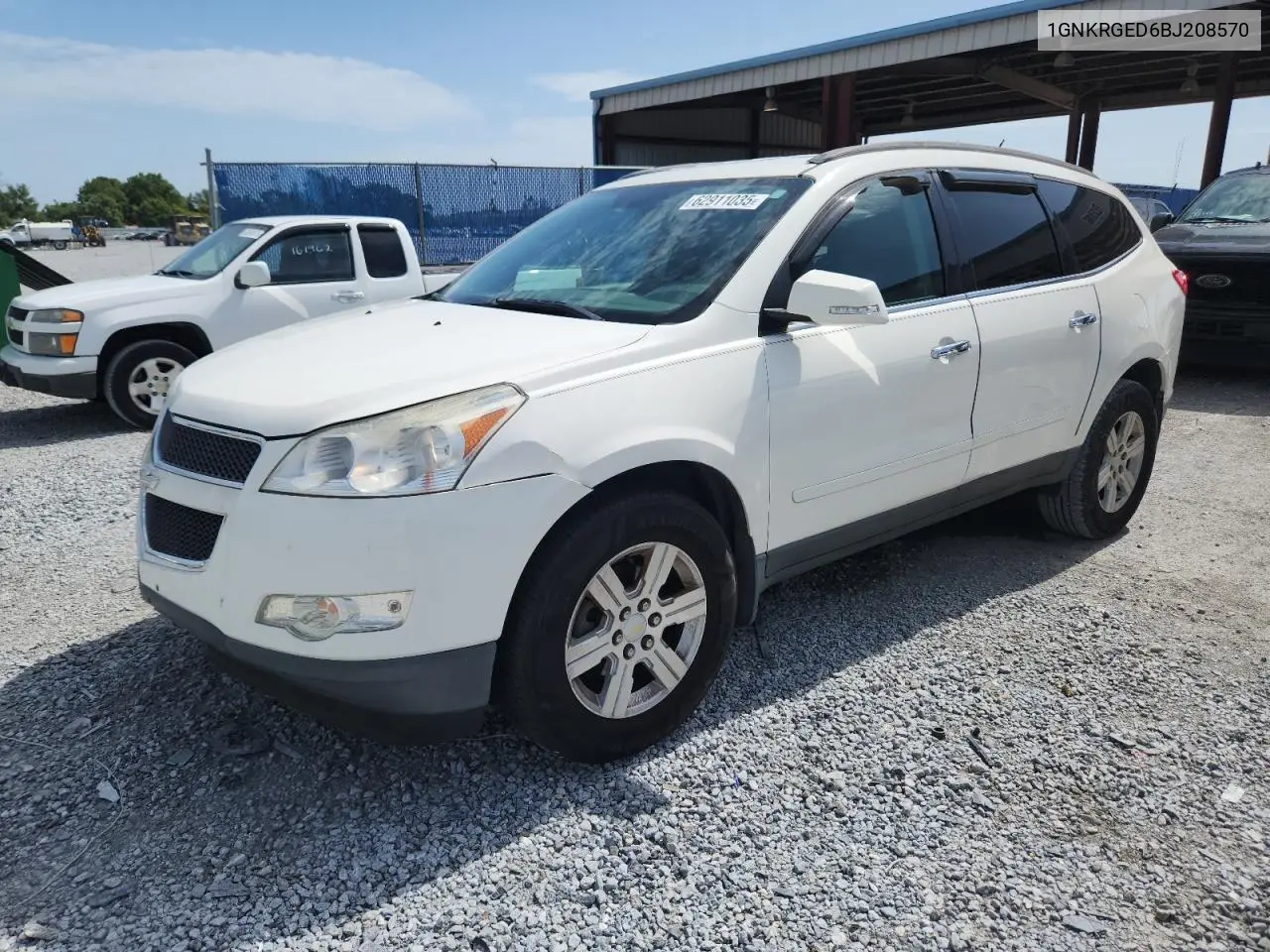 2011 Chevrolet Traverse Lt VIN: 1GNKRGED6BJ208570 Lot: 62911035