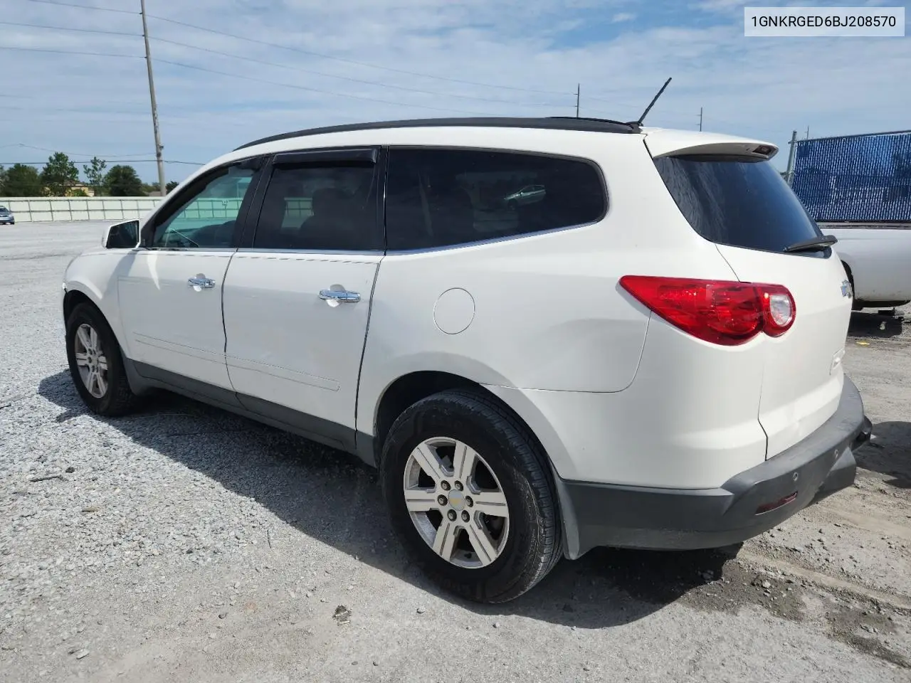 2011 Chevrolet Traverse Lt VIN: 1GNKRGED6BJ208570 Lot: 62911035