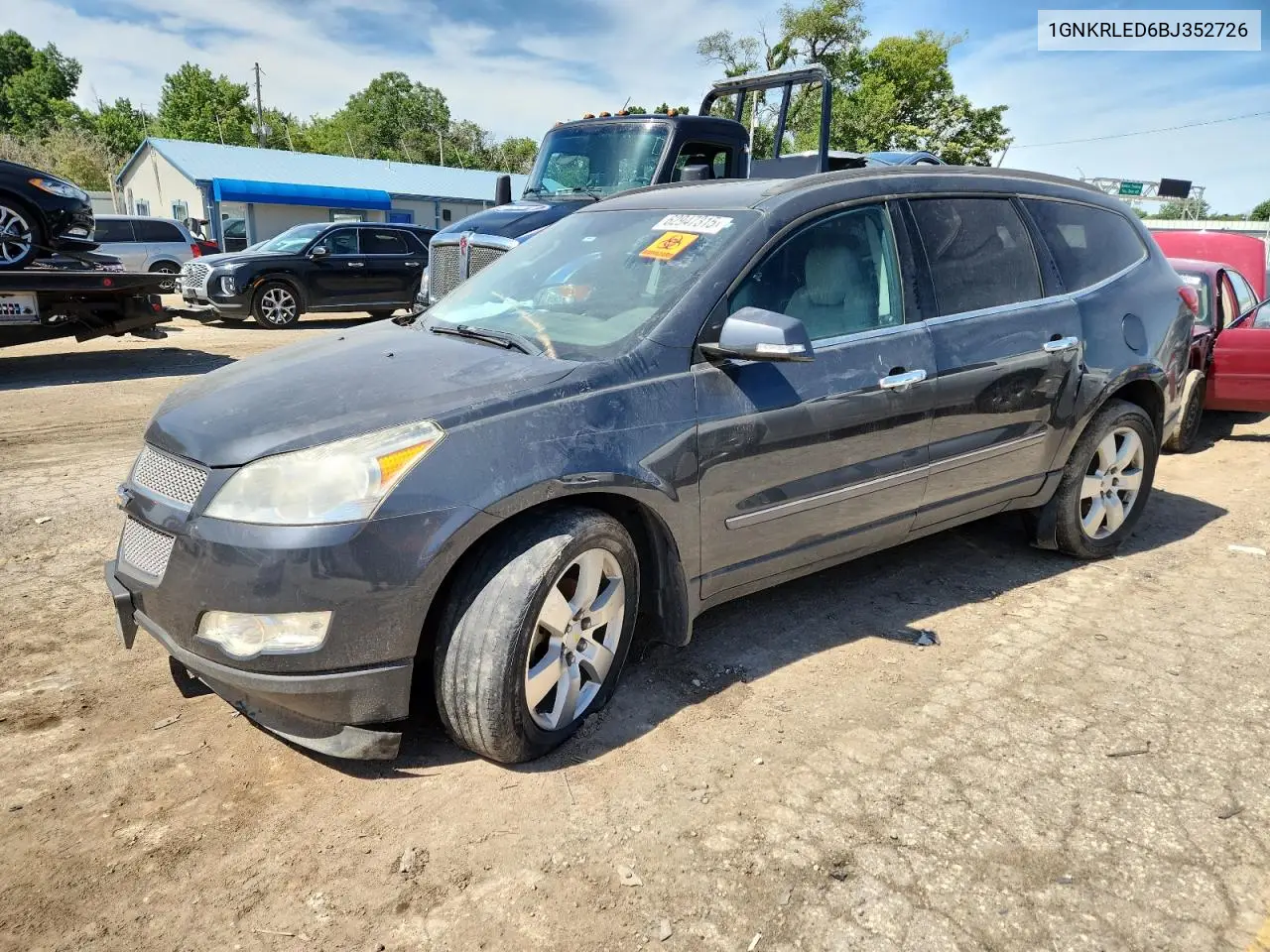 2011 Chevrolet Traverse Ltz VIN: 1GNKRLED6BJ352726 Lot: 62947315