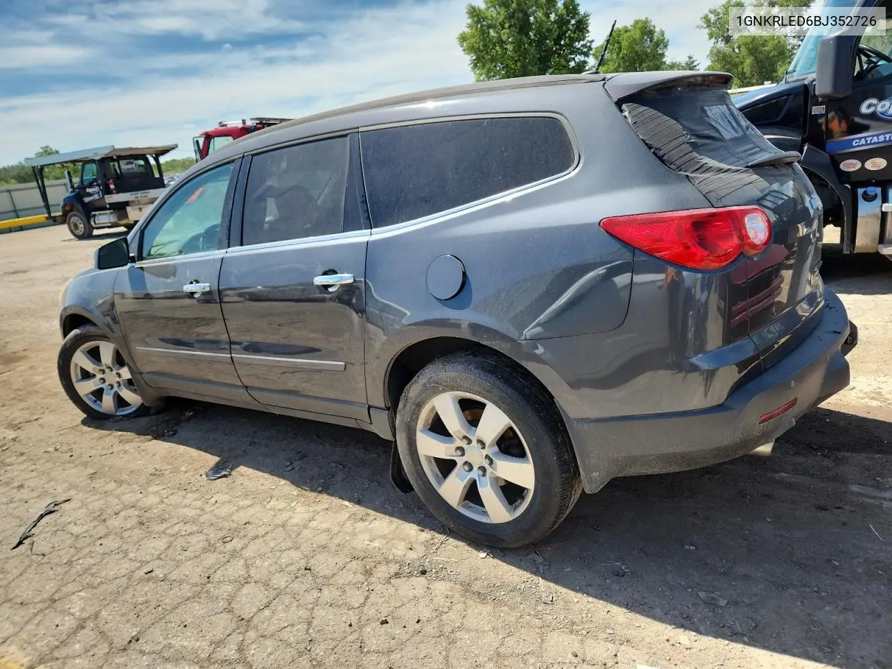 2011 Chevrolet Traverse Ltz VIN: 1GNKRLED6BJ352726 Lot: 62947315