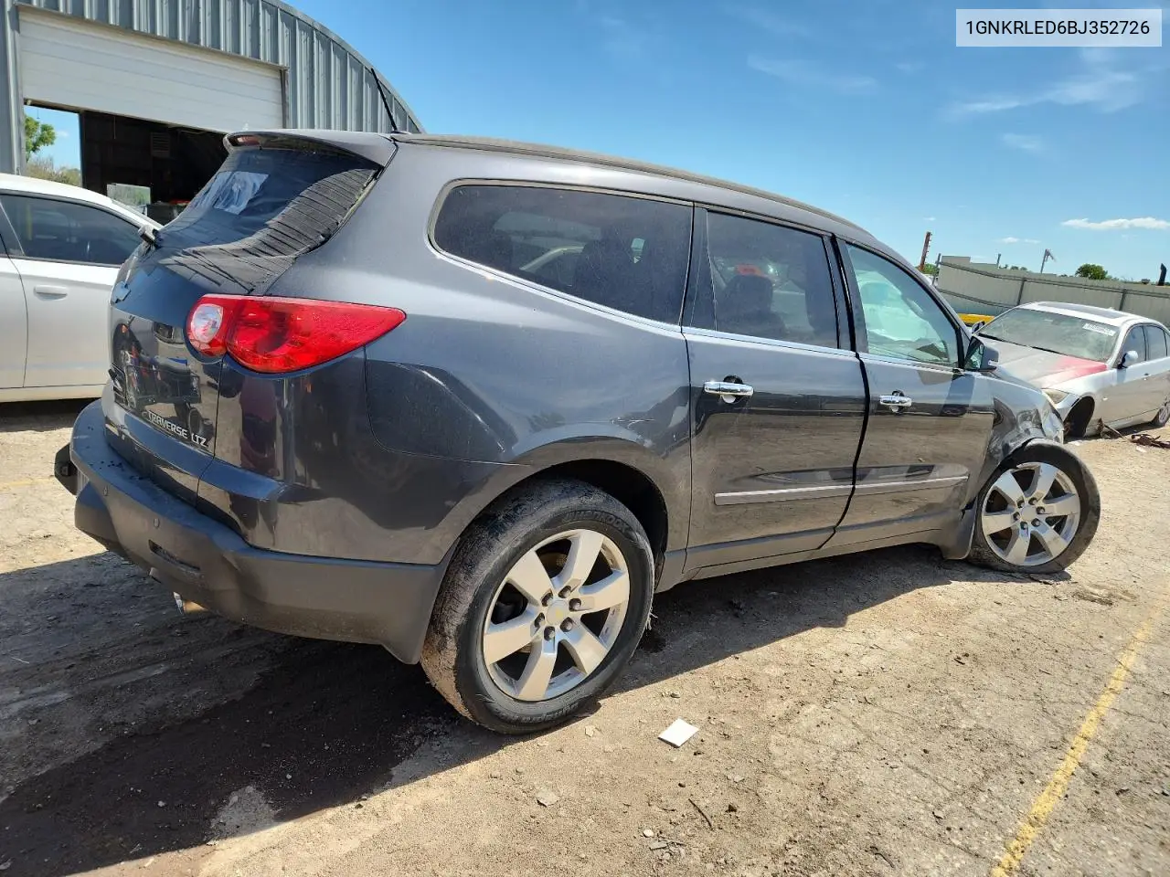2011 Chevrolet Traverse Ltz VIN: 1GNKRLED6BJ352726 Lot: 62947315