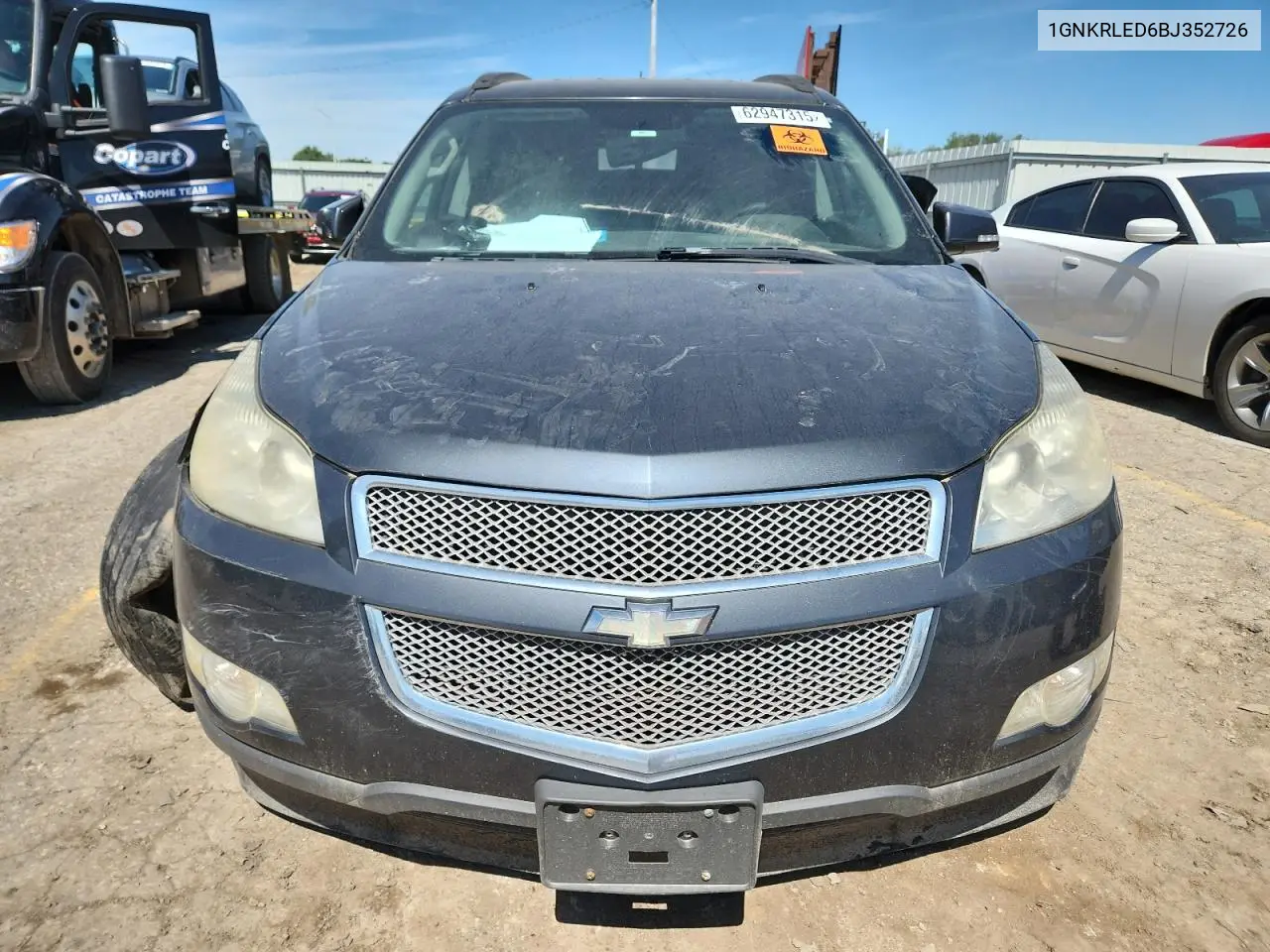 2011 Chevrolet Traverse Ltz VIN: 1GNKRLED6BJ352726 Lot: 62947315