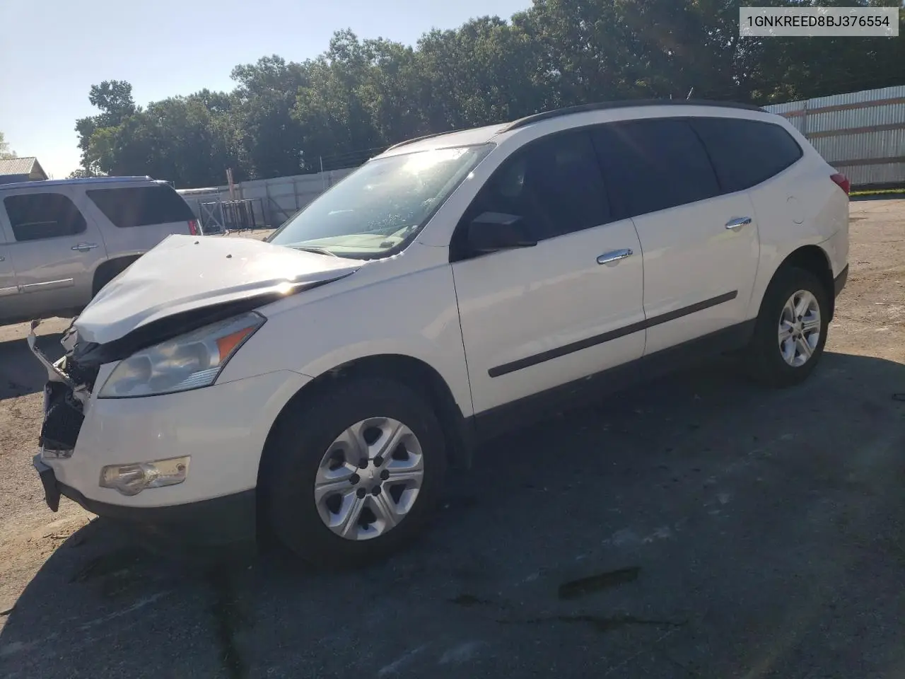 2011 Chevrolet Traverse Ls VIN: 1GNKREED8BJ376554 Lot: 63322555