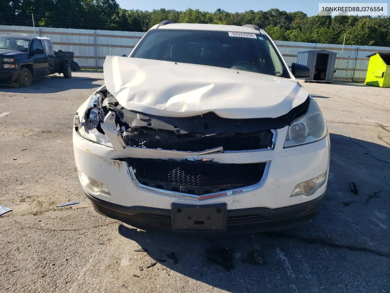 2011 Chevrolet Traverse Ls VIN: 1GNKREED8BJ376554 Lot: 63322555