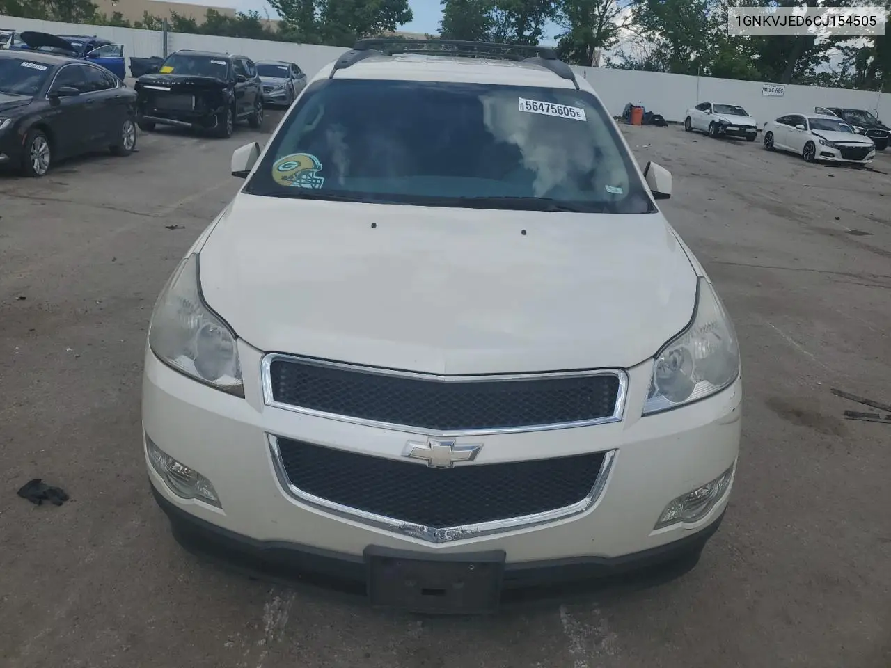 2012 Chevrolet Traverse Lt VIN: 1GNKVJED6CJ154505 Lot: 56475605