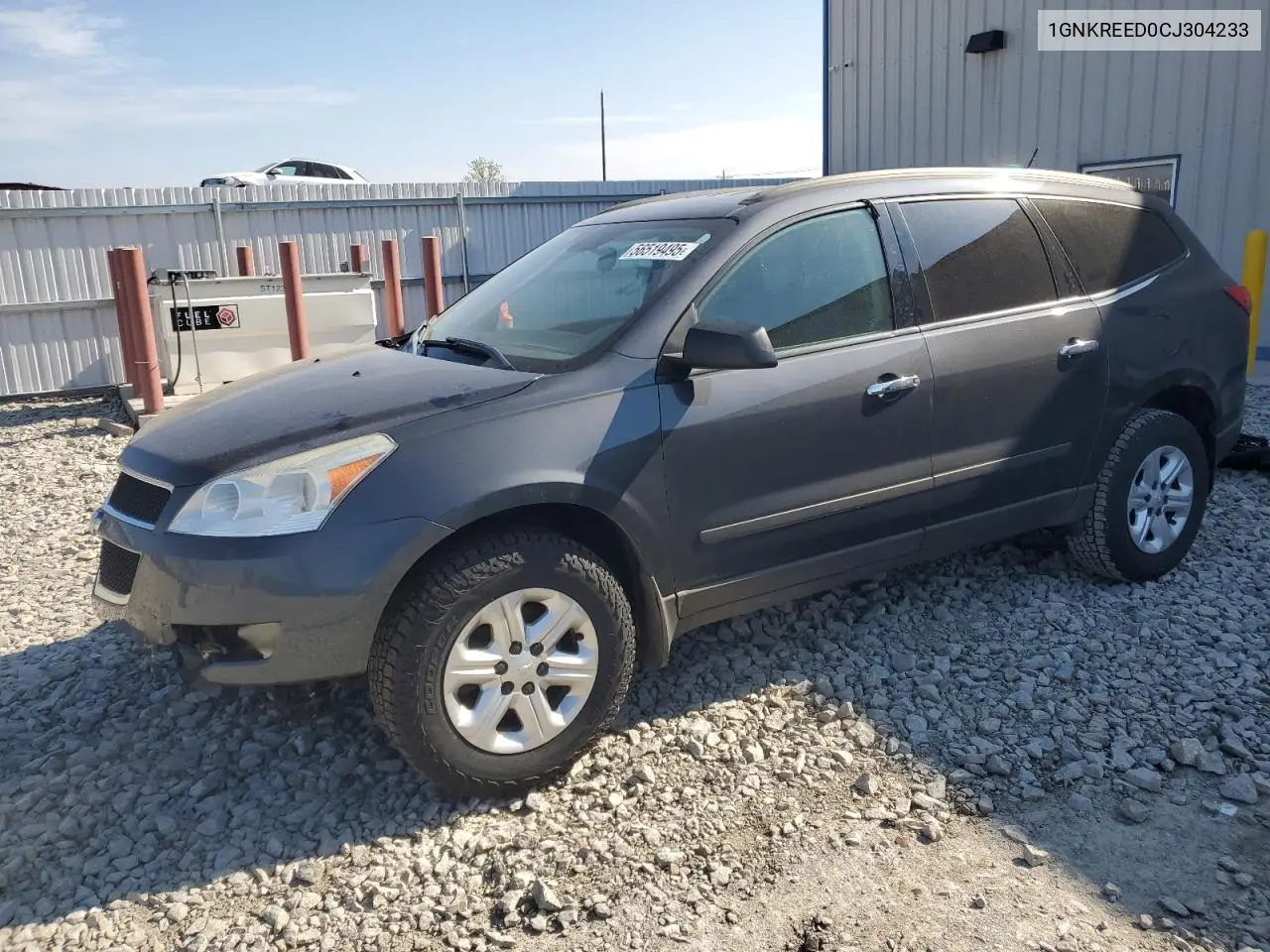 2012 Chevrolet Traverse Ls VIN: 1GNKREED0CJ304233 Lot: 56519495