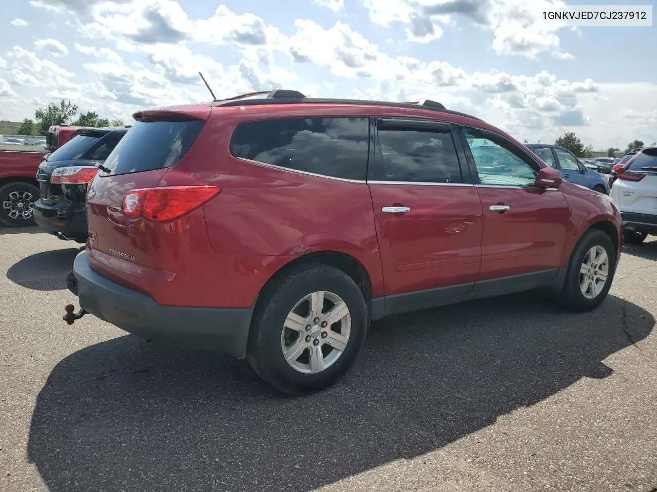 2012 Chevrolet Traverse Lt VIN: 1GNKVJED7CJ237912 Lot: 59508255