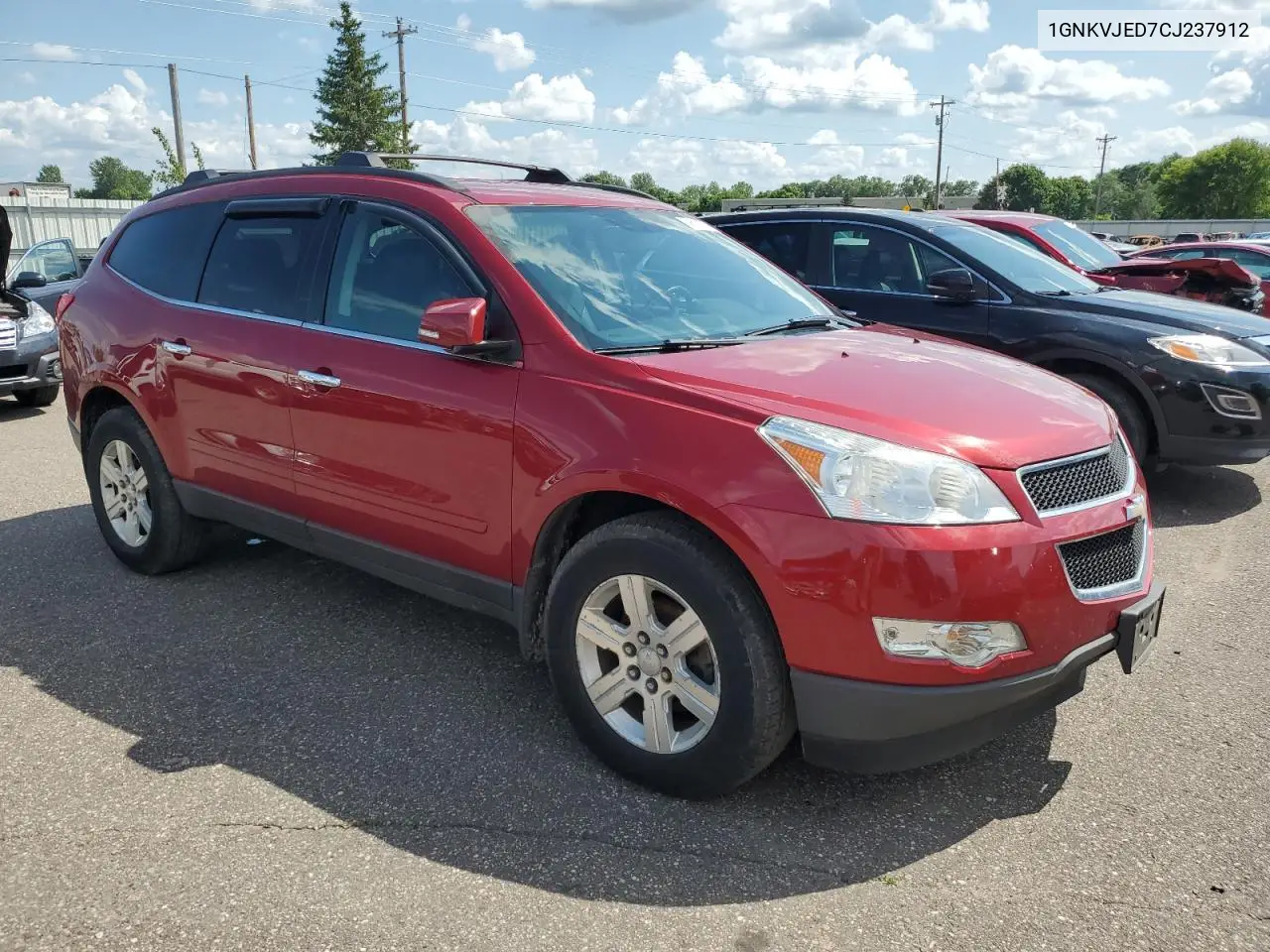 2012 Chevrolet Traverse Lt VIN: 1GNKVJED7CJ237912 Lot: 59508255
