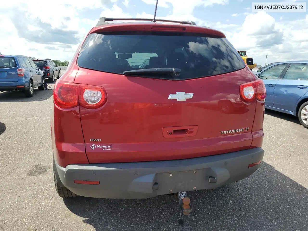 2012 Chevrolet Traverse Lt VIN: 1GNKVJED7CJ237912 Lot: 59508255