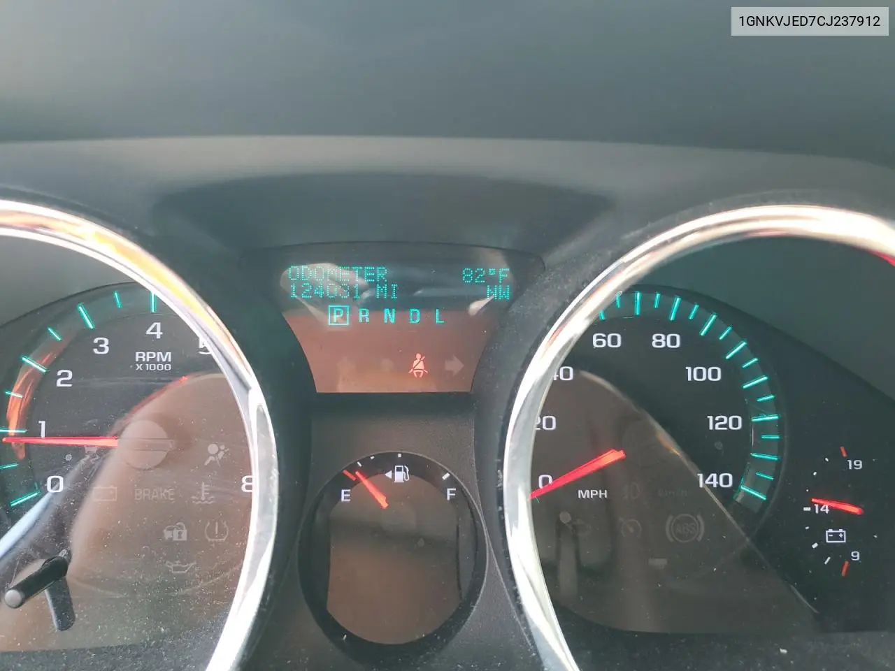 2012 Chevrolet Traverse Lt VIN: 1GNKVJED7CJ237912 Lot: 59508255