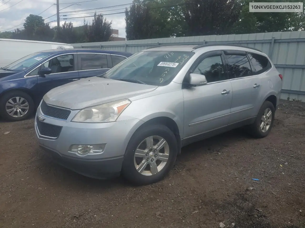 2012 Chevrolet Traverse Lt VIN: 1GNKVGEDXCJ153263 Lot: 59953275