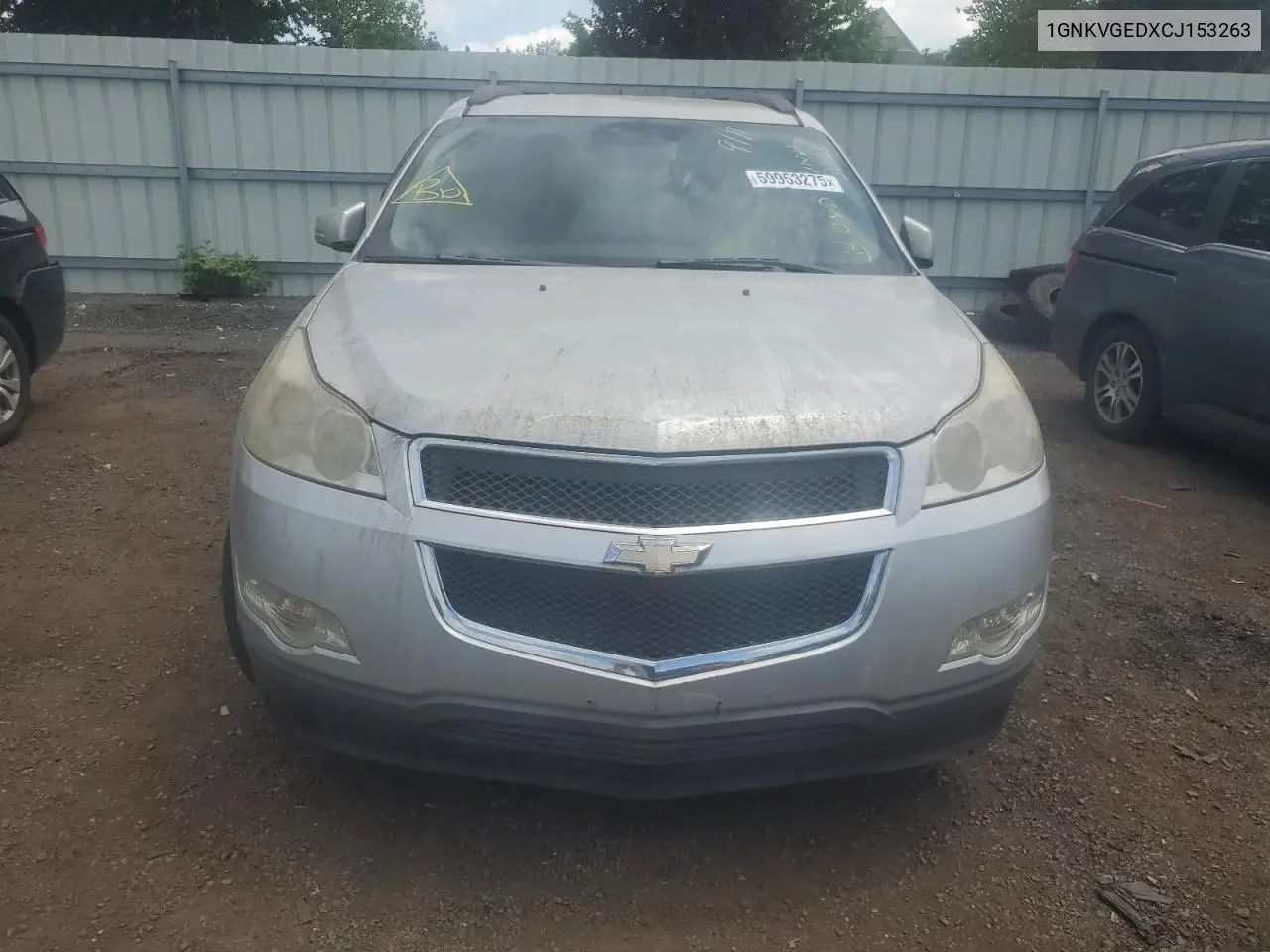 2012 Chevrolet Traverse Lt VIN: 1GNKVGEDXCJ153263 Lot: 59953275