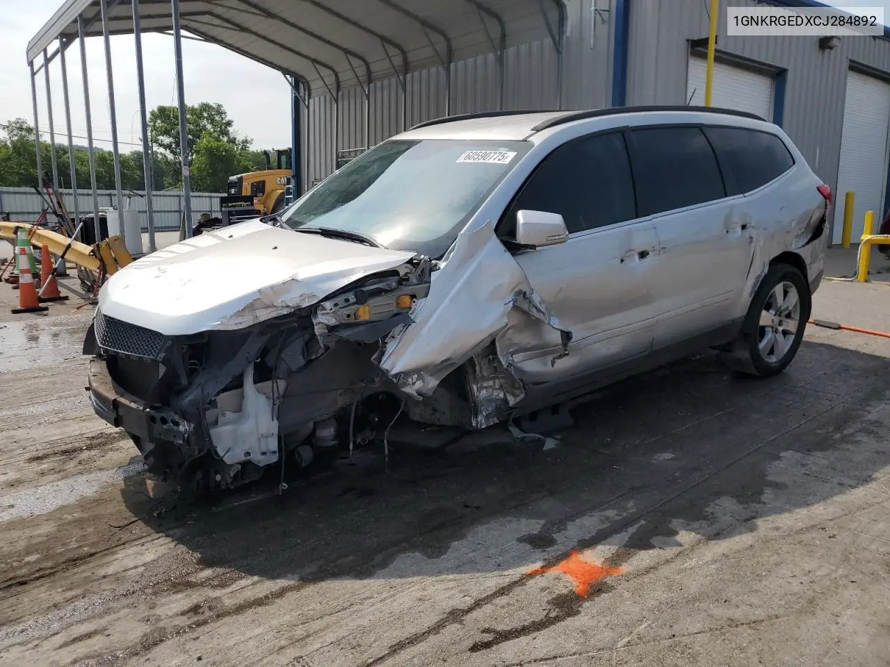 2012 Chevrolet Traverse Lt VIN: 1GNKRGEDXCJ284892 Lot: 60590775