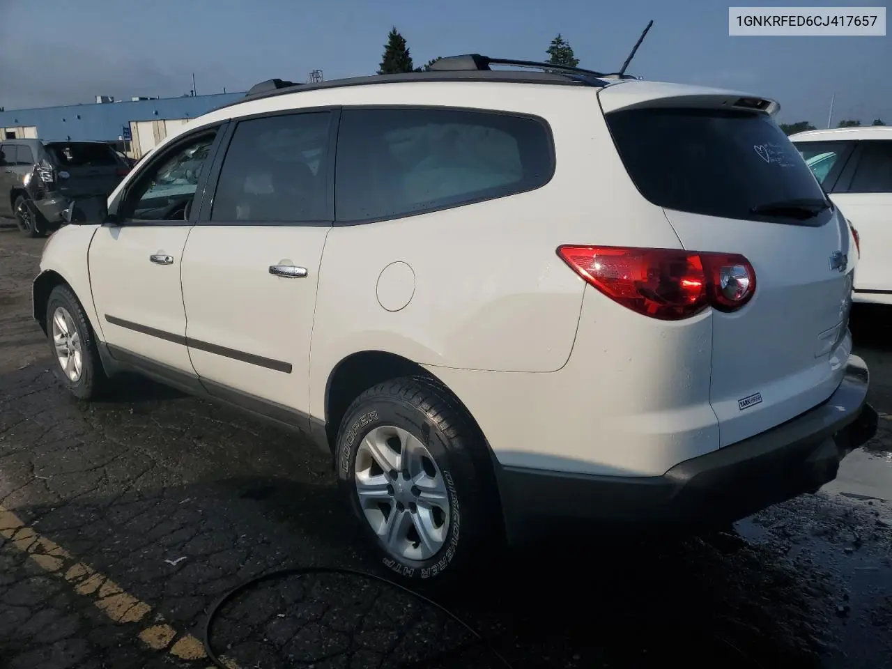 2012 Chevrolet Traverse Ls VIN: 1GNKRFED6CJ417657 Lot: 62290965