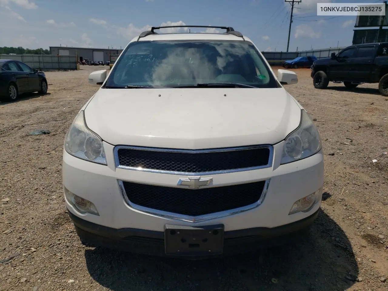 2012 Chevrolet Traverse Lt VIN: 1GNKVJED8CJ135275 Lot: 62666565