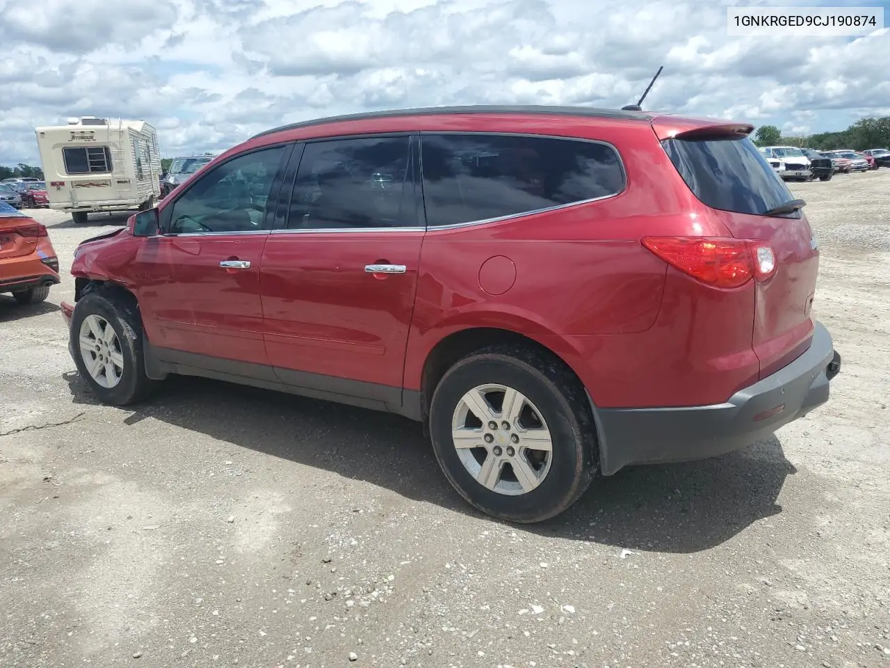 2012 Chevrolet Traverse Lt VIN: 1GNKRGED9CJ190874 Lot: 62984515
