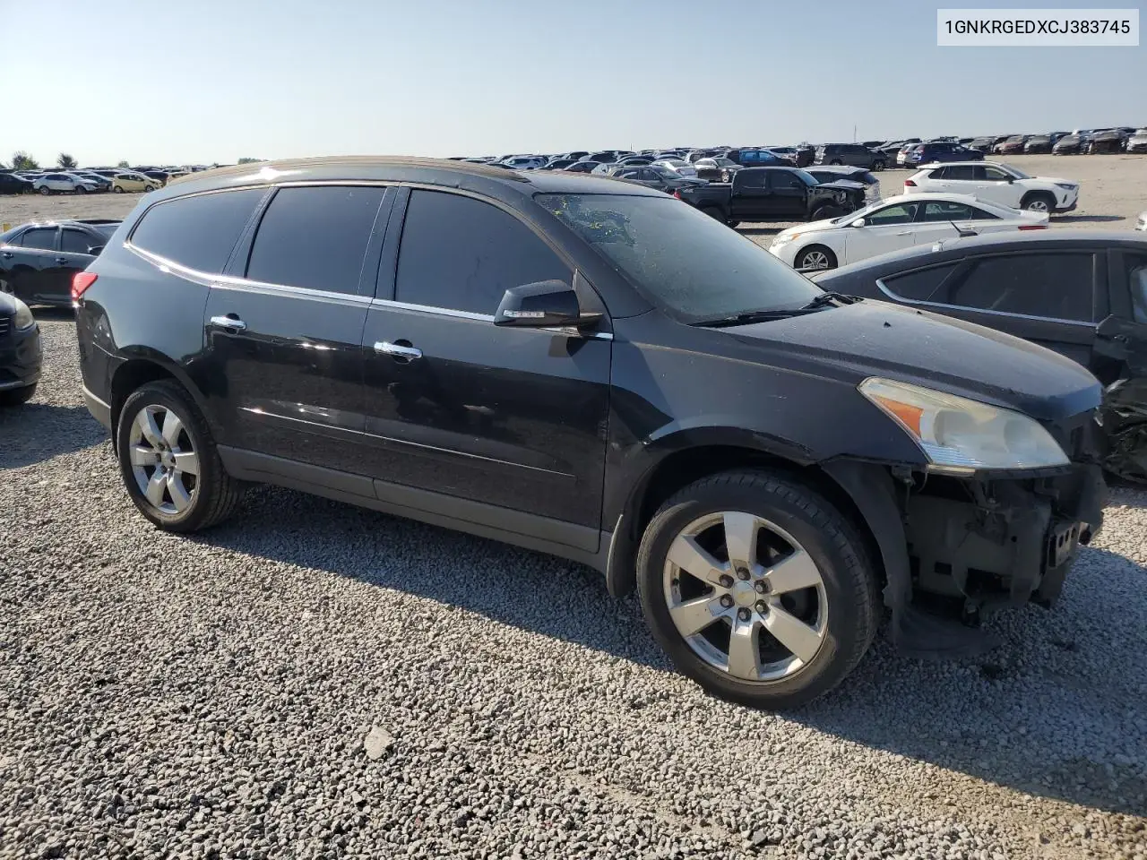 2012 Chevrolet Traverse Lt VIN: 1GNKRGEDXCJ383745 Lot: 63027095
