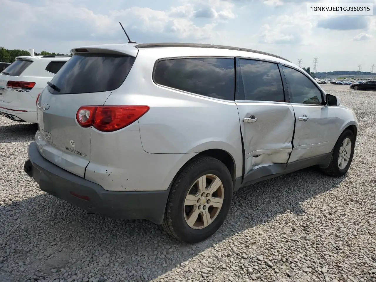 2012 Chevrolet Traverse Lt VIN: 1GNKVJED1CJ360315 Lot: 63070515