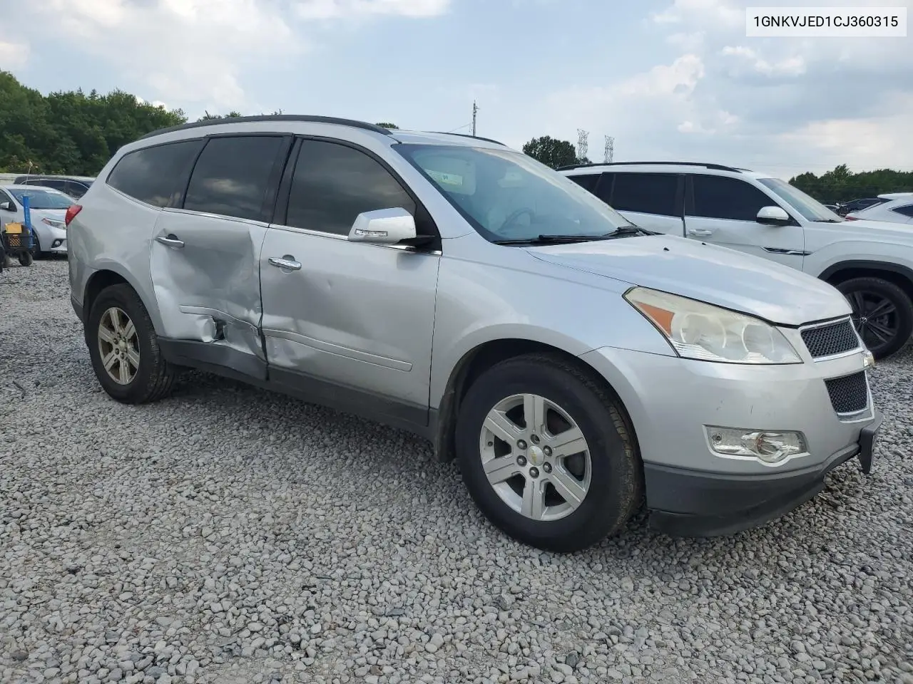 2012 Chevrolet Traverse Lt VIN: 1GNKVJED1CJ360315 Lot: 63070515