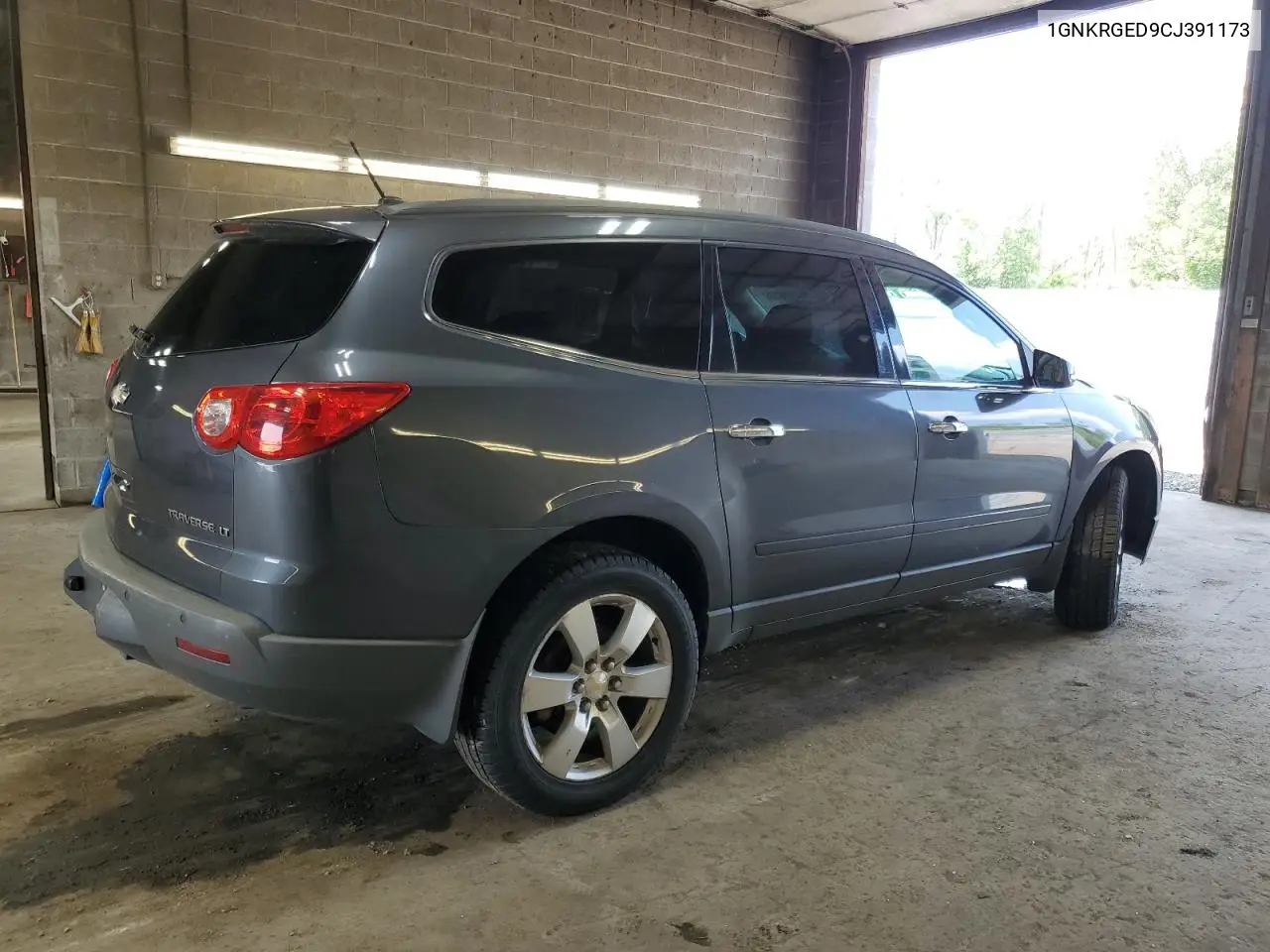 2012 Chevrolet Traverse Lt VIN: 1GNKRGED9CJ391173 Lot: 63748615