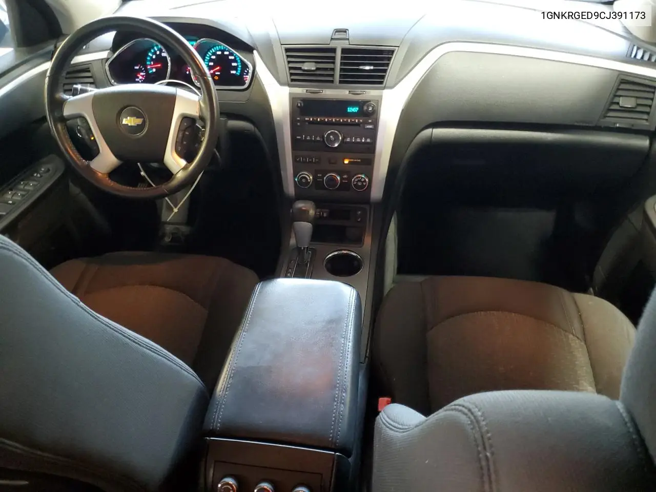2012 Chevrolet Traverse Lt VIN: 1GNKRGED9CJ391173 Lot: 63748615