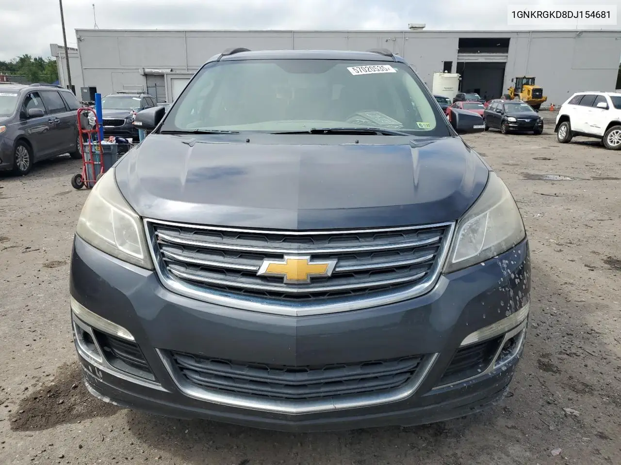 2013 Chevrolet Traverse Lt VIN: 1GNKRGKD8DJ154681 Lot: 57020535
