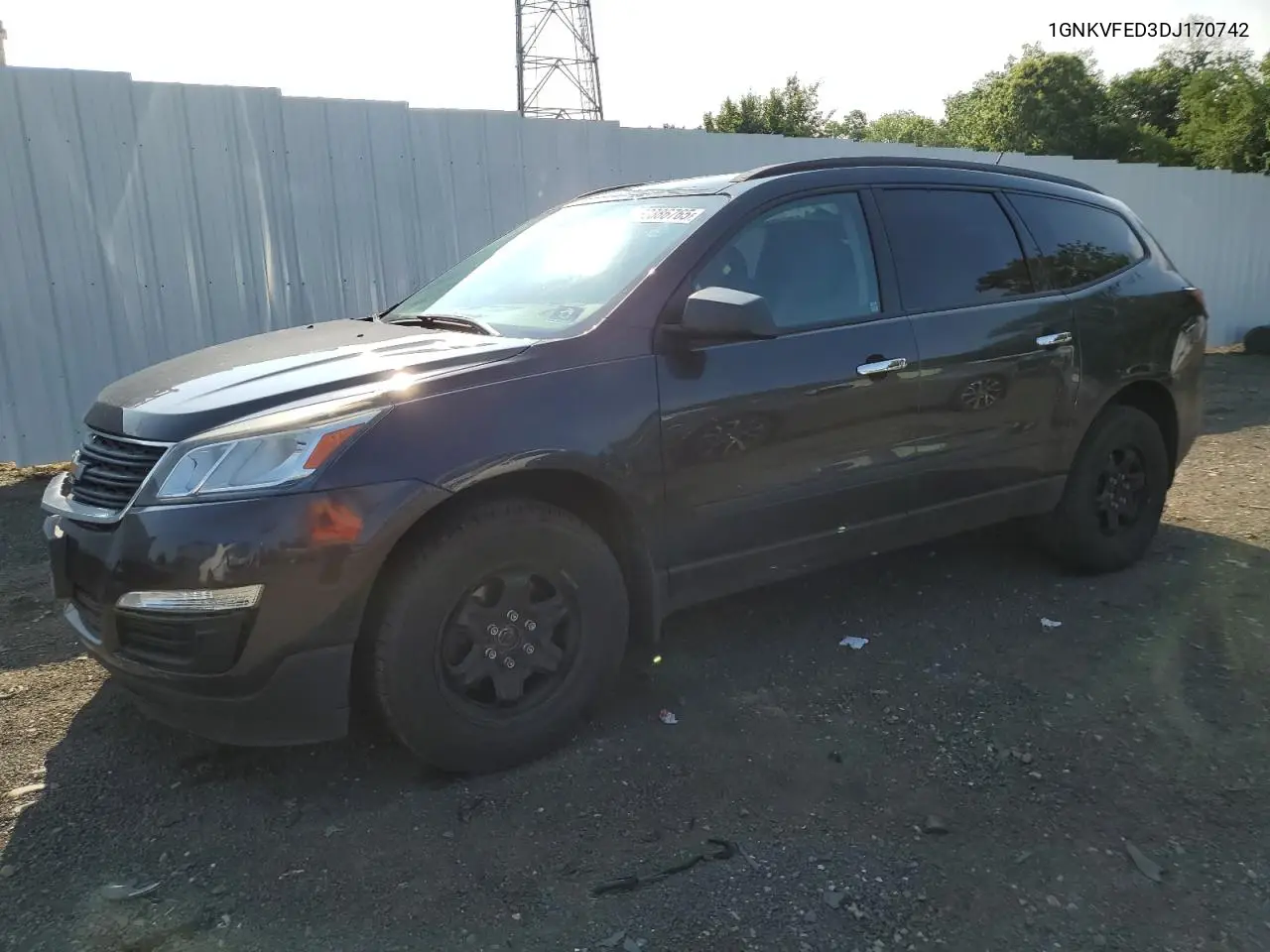 2013 Chevrolet Traverse Ls VIN: 1GNKVFED3DJ170742 Lot: 62386765
