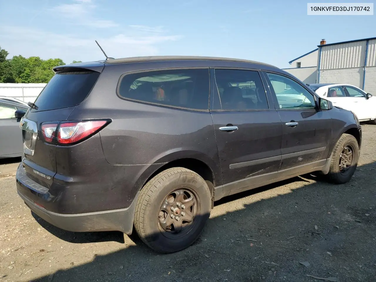 2013 Chevrolet Traverse Ls VIN: 1GNKVFED3DJ170742 Lot: 62386765