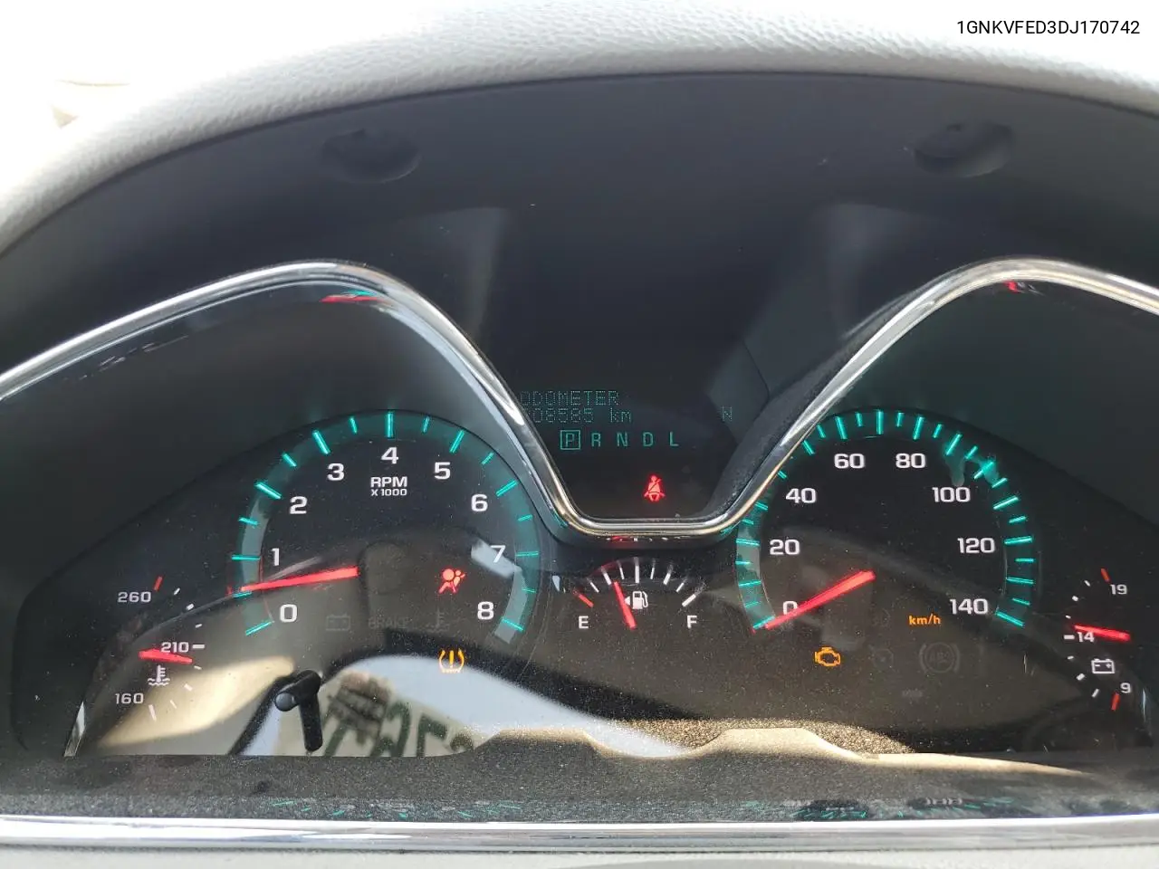 2013 Chevrolet Traverse Ls VIN: 1GNKVFED3DJ170742 Lot: 62386765