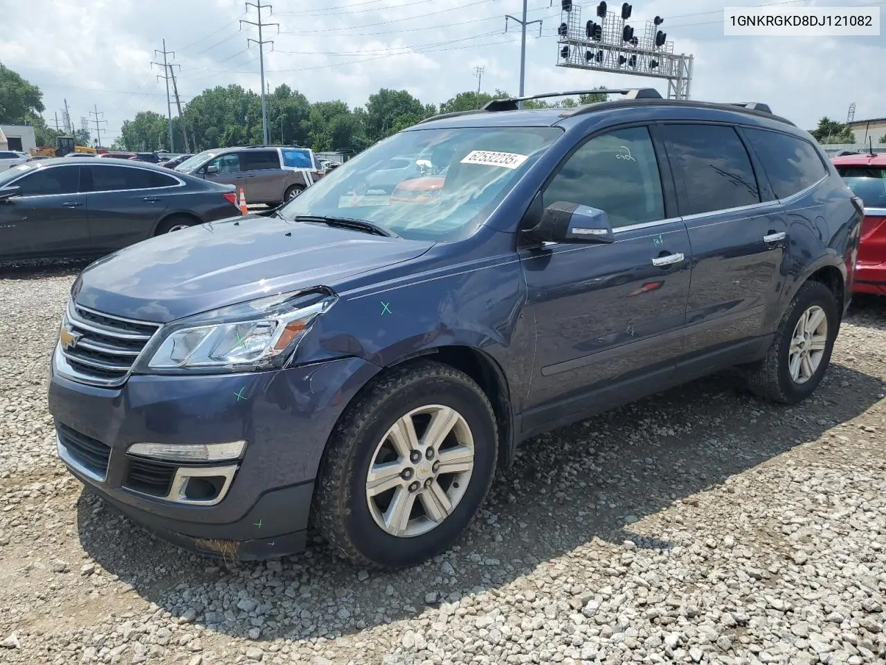 2013 Chevrolet Traverse Lt VIN: 1GNKRGKD8DJ121082 Lot: 62532235
