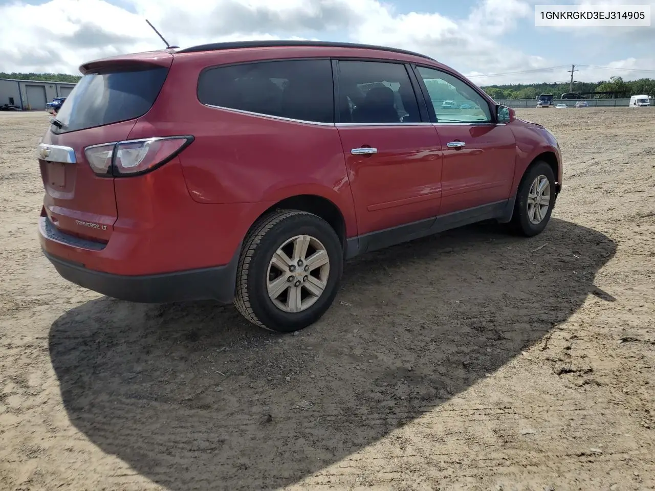 2014 Chevrolet Traverse Lt VIN: 1GNKRGKD3EJ314905 Lot: 53034135