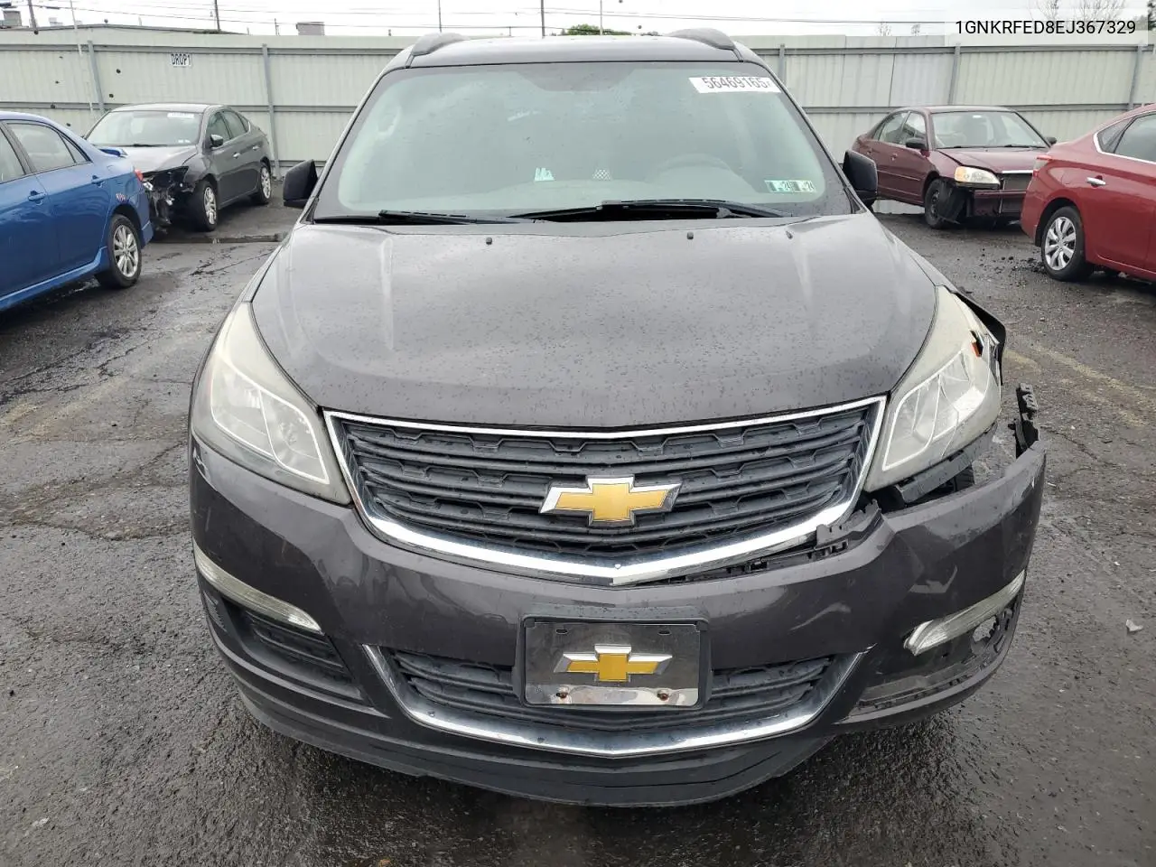 2014 Chevrolet Traverse Ls VIN: 1GNKRFED8EJ367329 Lot: 56469165