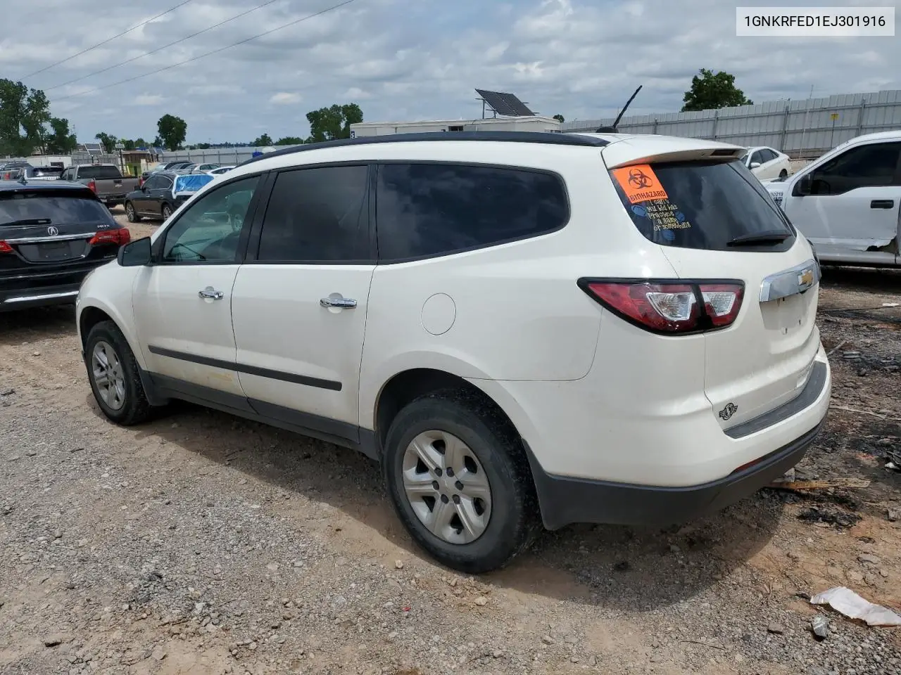 2014 Chevrolet Traverse Ls VIN: 1GNKRFED1EJ301916 Lot: 58724625