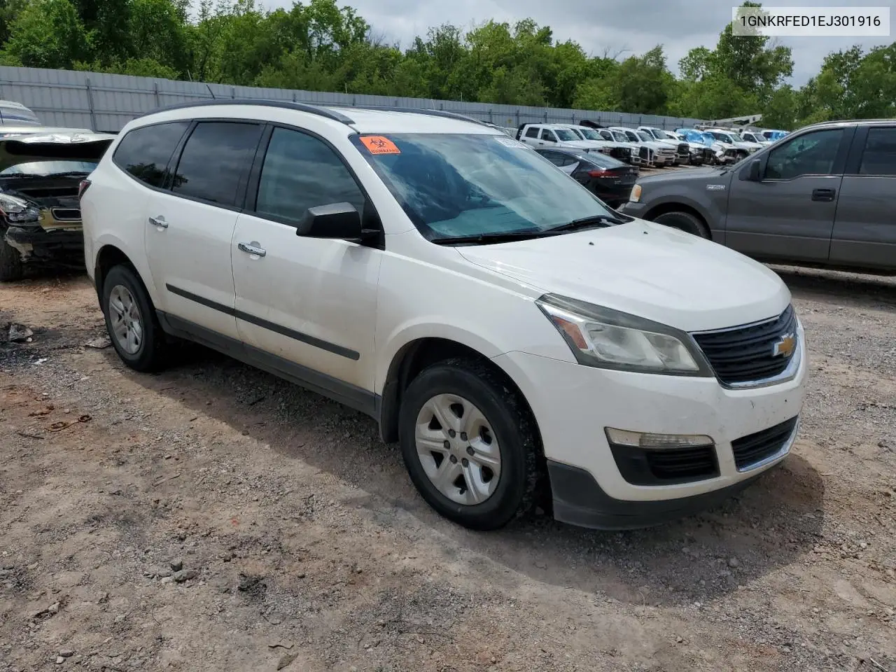 2014 Chevrolet Traverse Ls VIN: 1GNKRFED1EJ301916 Lot: 58724625
