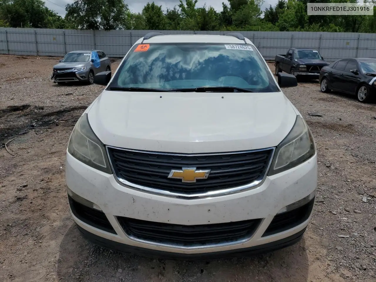 2014 Chevrolet Traverse Ls VIN: 1GNKRFED1EJ301916 Lot: 58724625